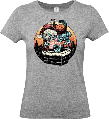 Derpy Chimney - Movie, hunter, demons, tiger, animal, cute, animation, animated, Christmas, Holidays - Standard T-Shirt (Frauen)