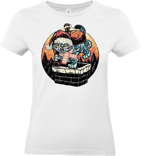 Derpy Chimney - Movie, hunter, demons, tiger, animal, cute, animation, animated, Christmas, Holidays - Standard T-Shirt (Frauen)