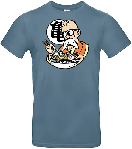  Master Roshi's Ramen Feast - Master Roshi, Kame Sennin, Dragon, DBZ, ramen, anime, manga, food art, fan art, t-shirt design, art print, cool anime art, geek art, Turtle School, Kame kanji, nostalgic. - Standard T-Shirt