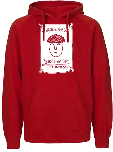 Psycho Helmet Cult Flyer - Mob, Psycho Helmet Cult, Searching for God, anime, manga, fan art, t-shirt design, art print, minimalist, sketchy, cult meme, Shigeo Kageyama, unique anime - Fairtrade Hoodie