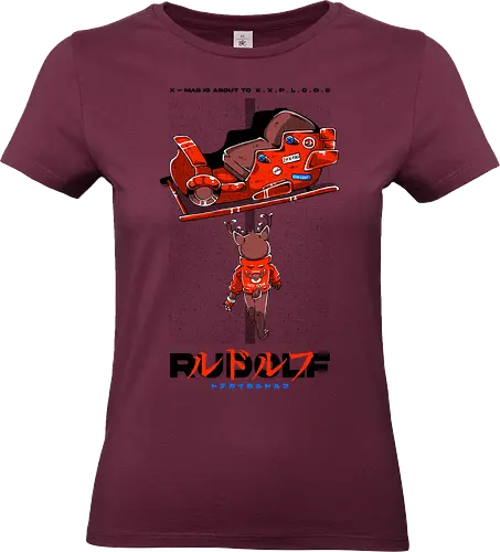 RUDOLF - xmas, merry xmas, akira, anime, japan, japanese, rudolf, reindeer - Standard T-Shirt (Frauen)