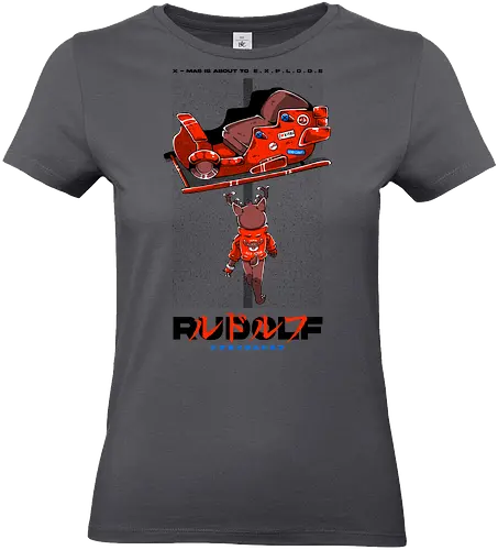 RUDOLF - xmas, merry xmas, akira, anime, japan, japanese, rudolf, reindeer - Standard T-Shirt (Frauen)