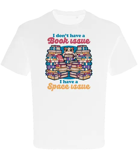Cat Books Library - Book, Books, Bookworm, Library, Pet, Pets, Adventure, Fantasy, Social Issues, Cat, Cat Owner - Oversize T-Shirt