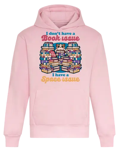 Cat Books Library - Book, Books, Bookworm, Library, Pet, Pets, Adventure, Fantasy, Social Issues, Cat, Cat Owner - Heavyweight Hoodie