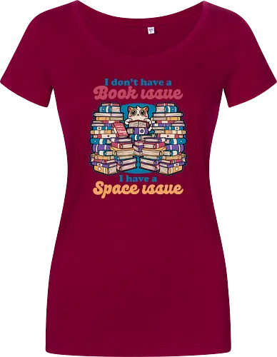 Cat Books Library - Book, Books, Bookworm, Library, Pet, Pets, Adventure, Fantasy, Social Issues, Cat, Cat Owner - Damen T-Shirt