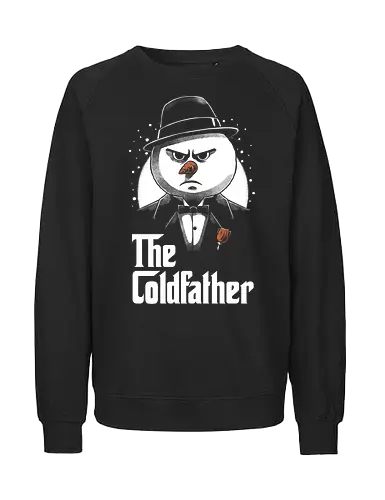 Snowman Mafia Movie - movies, crime, drama, cult, movie, mafia, cult film, cult movie, classic movie, retro vintage, Holiday, Winter, Christmas, Christmas Vacation, Christmas Eve, snow, snowman - Fairtrade Sweatshirt
