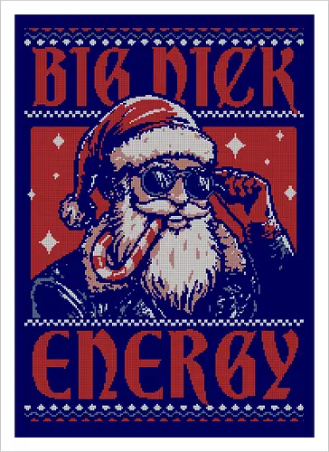 Ugly Sweater Big Santa Claus