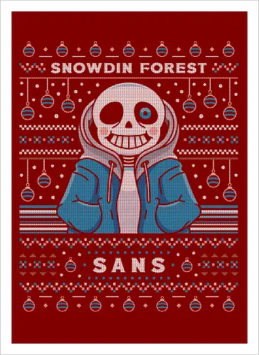 Snowdin Forest Ugly Sweater