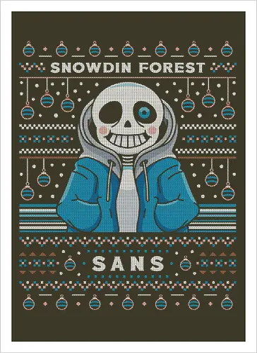 Snowdin Forest Ugly Sweater