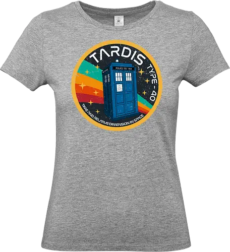 TARDIS type 40 - retro, vintage, logo, tardis, Doctor, space, time machine, 80s, 90s, series - Standard T-Shirt (Frauen)