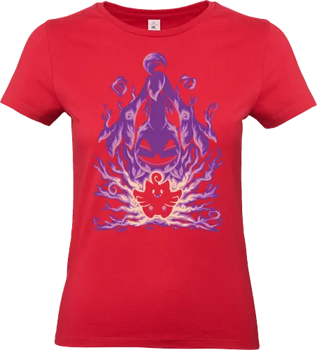 The Ghost Pumpkin Within - Kürbis, Gespenst, Gespenstertyp, pumpkin, pumpka, boo, gour, geist, grass, ghost, ghost type, game, video game, techranova, halloween - Standard T-Shirt (Frauen)
