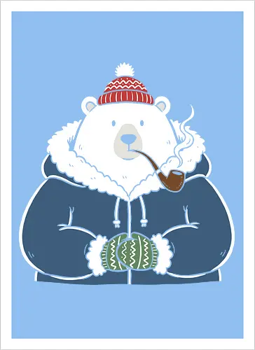 Polar Bear's Winter Smoke