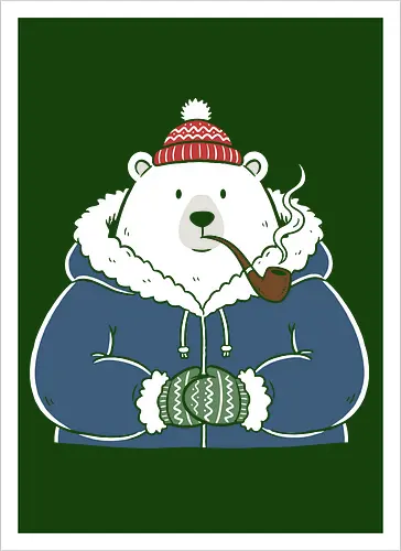 Polar Bear's Winter Smoke
