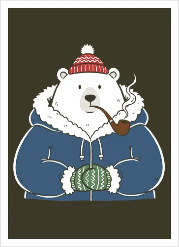 Polar Bear's Winter Smoke