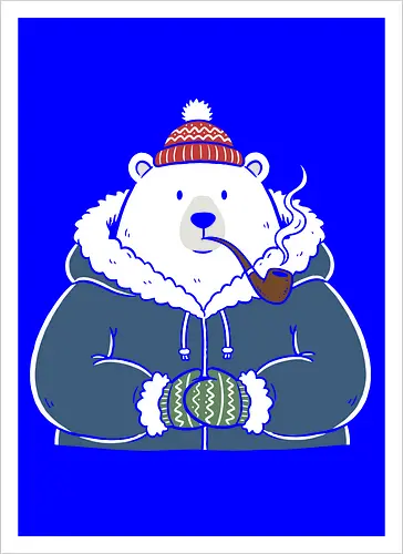 Polar Bear's Winter Smoke