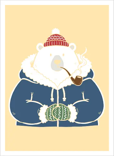 Polar Bear's Winter Smoke