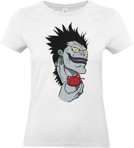  Ryuk and His Apple - Ryuk, Death, Shinigami, apple, fan art, t-shirt design, art print, cool anime villain, geek art, stylish, Light Yagami, iconic character, dark fantasy, shinigami eyes. - Standard T-Shirt (Frauen)