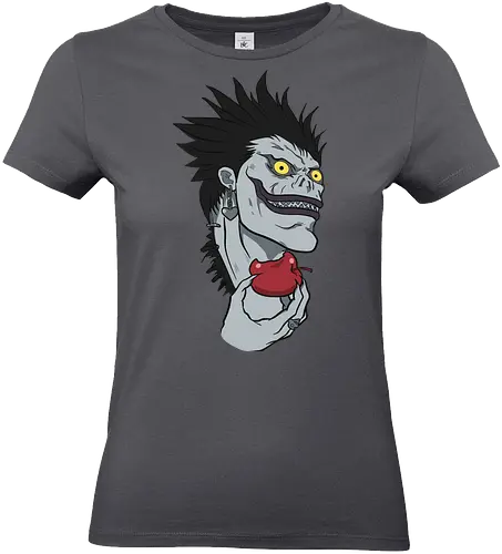  Ryuk and His Apple - Ryuk, Death, Shinigami, apple, fan art, t-shirt design, art print, cool anime villain, geek art, stylish, Light Yagami, iconic character, dark fantasy, shinigami eyes. - Standard T-Shirt (Frauen)