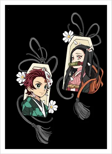 Kamado Siblings Omamori Charms