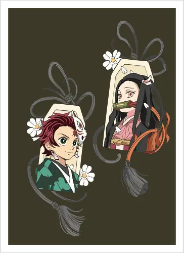 Kamado Siblings Omamori Charms