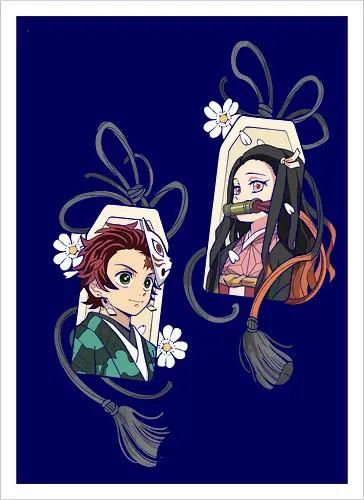 Kamado Siblings Omamori Charms