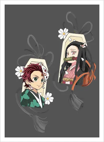 Kamado Siblings Omamori Charms