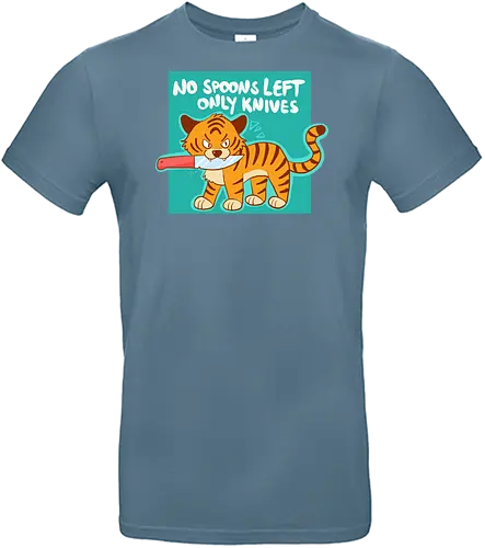 No Spoons Tiger - Comic, Spoonie, Tiger, Messer - Standard T-Shirt
