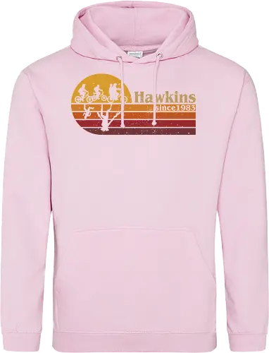 Hawkins vintage - vintage, retro, series, hawkins, Strange, 80s, 90s - Standard Hoodie