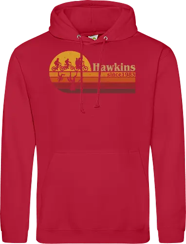 Hawkins vintage - vintage, retro, series, hawkins, Strange, 80s, 90s - Standard Hoodie