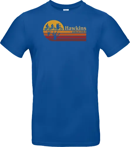 Hawkins vintage - vintage, retro, series, hawkins, Strange, 80s, 90s - Standard T-Shirt