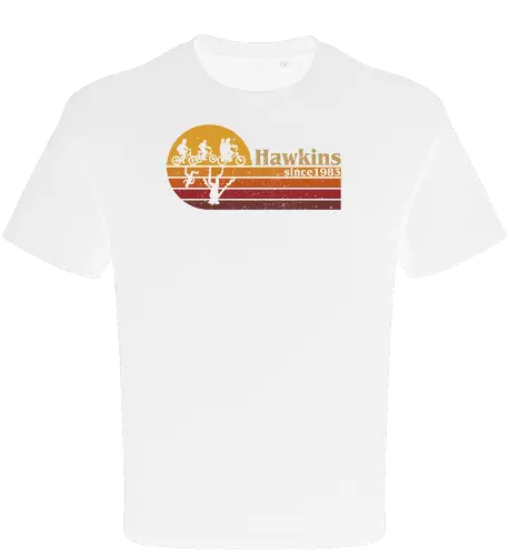 Hawkins vintage - vintage, retro, series, hawkins, Strange, 80s, 90s - Oversize T-Shirt
