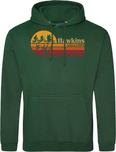 Hawkins vintage - vintage, retro, series, hawkins, Strange, 80s, 90s - Standard Hoodie