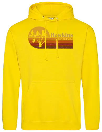Hawkins vintage - vintage, retro, series, hawkins, Strange, 80s, 90s - Standard Hoodie