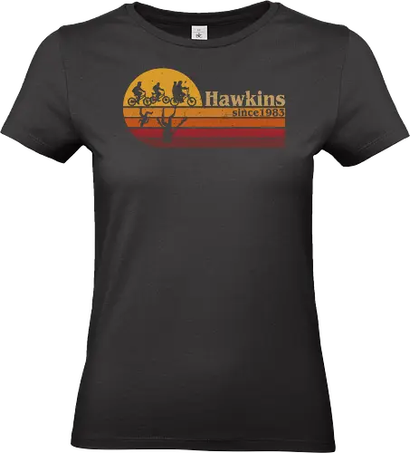 Hawkins vintage - vintage, retro, series, hawkins, Strange, 80s, 90s - Standard T-Shirt (Frauen)
