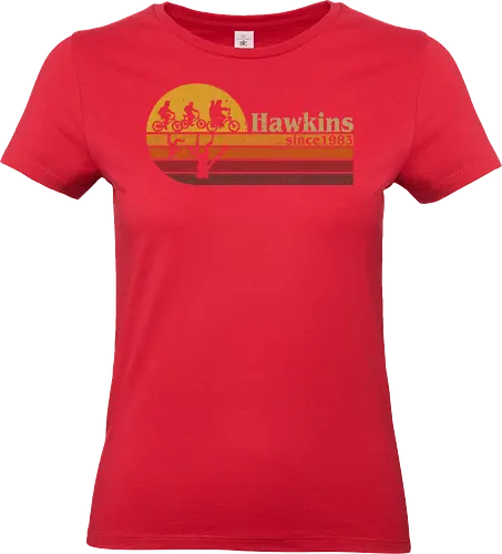 Hawkins vintage - vintage, retro, series, hawkins, Strange, 80s, 90s - Standard T-Shirt (Frauen)