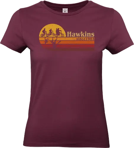 Hawkins vintage - vintage, retro, series, hawkins, Strange, 80s, 90s - Standard T-Shirt (Frauen)