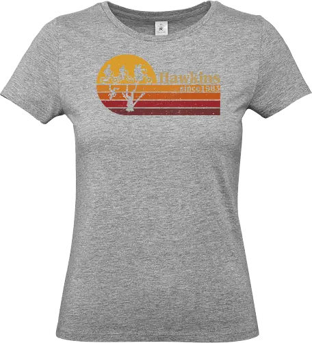 Hawkins vintage - vintage, retro, series, hawkins, Strange, 80s, 90s - Standard T-Shirt (Frauen)