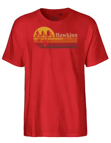 Hawkins vintage - vintage, retro, series, hawkins, Strange, 80s, 90s - Fairtrade T-Shirt