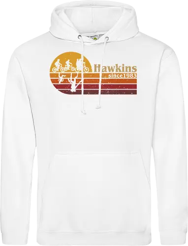 Hawkins vintage - vintage, retro, series, hawkins, Strange, 80s, 90s - Standard Hoodie