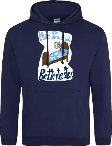 Traumjob Bettentester, mit weißem Hintergrund