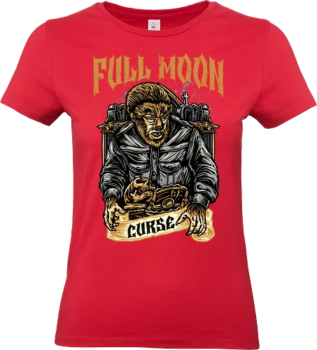 Full Moon Curse - Movie, film, novel, horror, monster, creature, characters, werewolf - Standard T-Shirt (Frauen)