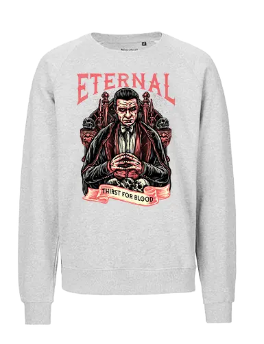 Eternal Thirst - Movie, film, novel, horror, monster, creature, characters, vampire - Fairtrade Sweatshirt