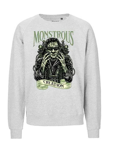 Monstrous Creation - Movie, film, novel, horror, monster, creature, characters, monsters - Fairtrade Sweatshirt