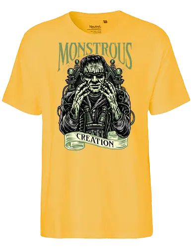 Monstrous Creation - Movie, film, novel, horror, monster, creature, characters, monsters - Fairtrade T-Shirt