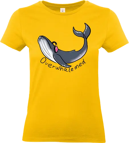 Overwhalemed - buckelwal, wal, überfordert, overwhelmed - Standard T-Shirt (Frauen)