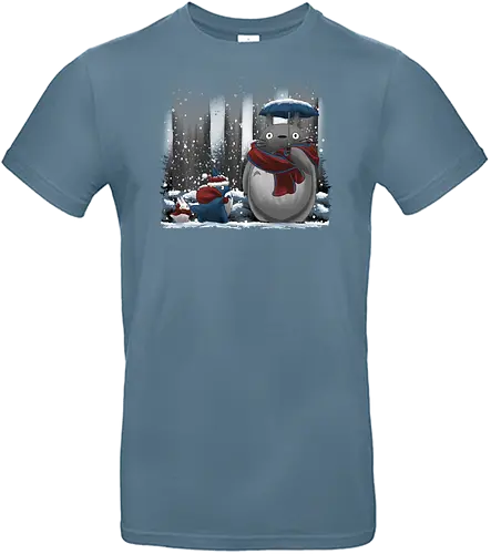 Neighbor In Snow - Anime, famous anime, Winter, Christmas, Snow - Standard T-Shirt
