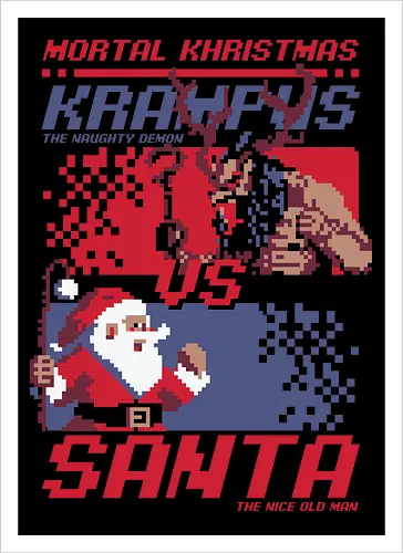 Christmas Fight - Pixel Santa vs Krampus