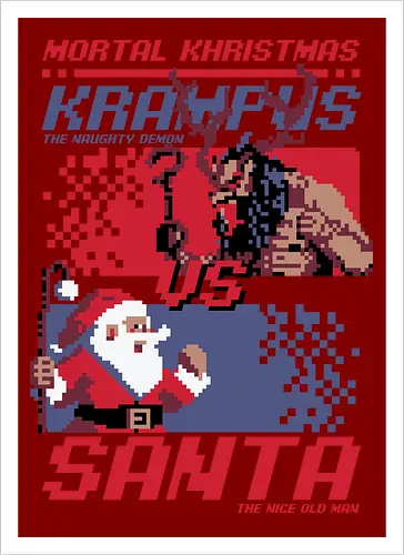 Christmas Fight - Pixel Santa vs Krampus