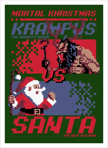 Christmas Fight - Pixel Santa vs Krampus