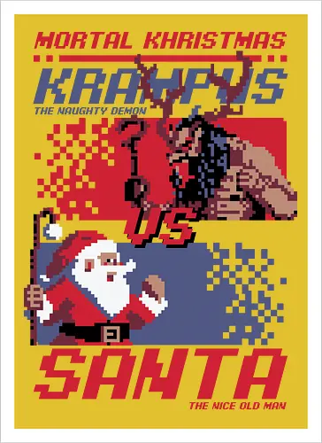 Christmas Fight - Pixel Santa vs Krampus